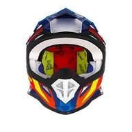 Capacete Motocross Fast Fantasy Limited Edition 56 Azul/Laranja - Segurança e Estilo - imagem 4