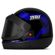 Capacete Fechado Pro Tork Sport Moto 788 Azul - Segurança e Estilo para Sua Pilotagem (Tam. 60, Viseira Fumê) - imagem 1