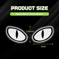 Adesivos Refletivos Olhos Divertidos Hovom: Segurança e Estilo para Seu Veículo! - imagem 3