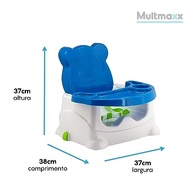 Cadeira Booster Multmaxx para Bebê - Segurança e Conforto na Alimentação (Azul) - imagem 3