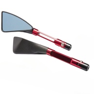 Espelho Retrovisor Moto Esportivo Vermelho Alumínio Antirreflexo - Segurança e Estilo - imagem 1