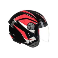 Capacete Fly Jet HG Freedom Preto/Vermelho - Segurança e Estilo para Sua Moto - imagem 2