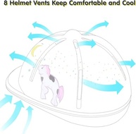 Capacete de Equitação Infantil Ajustável Roxa - Segurança e Conforto para Pequenos Cavaleiros - imagem 4