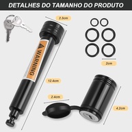 Trava Antirroubo para Engate de Reboque: Segurança e Tranquilidade com 2 Chaves e Tampa à Prova D'água - imagem 3
