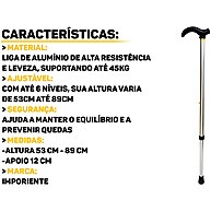 Bengala Ortopédica Ajustável: Caminhe com Segurança! - imagem 2