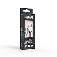 Cabo USB-C Svart 1m: Carregue Rápido e com Segurança! - imagem 2