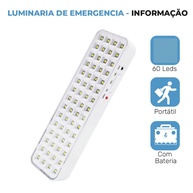 Kit Luminárias Emergência LED: Ilumine com Segurança! - imagem 2