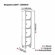 Locker Aço 4 Portas: Organize com Segurança! - imagem 2