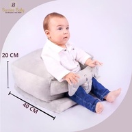 Assento de Bebê Confortável Cinza - Apoio Ergonômico para Sentar com Segurança - imagem 3