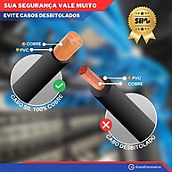 Cabo Flexível Antichama 10mm²: 100m de Segurança - imagem 2
