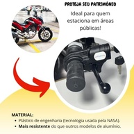 Trava de Segurança Universal Anti-Furto para Manetes de Moto e Scooter - imagem 5