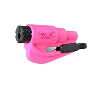 Resqme Chaveiro de Emergência Rosa: Quebra Vidro e Corta Cinto para Segurança no Carro - imagem 1
