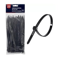 Abraçadeiras de Nylon Yins Brancas 2,5x100mm - Pacote com 100 Unidades | Organização e Segurança - imagem 1