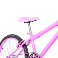 Bicicleta Aro 24 Colorida + Kit Rosa: Aventura e Segurança! - imagem 2