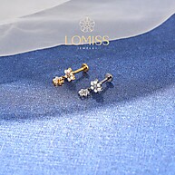 Piercing Labret Titânio Flor: Beleza e Segurança - imagem 2