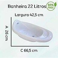 Banheira Bebê Plastibaby 22L: Conforto e Segurança - imagem 2