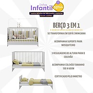 Berço 3 em 1 Multimóveis Framboesa: Conforto e Segurança - imagem 2