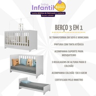 Berço 3 em 1 Elza Multimóveis: Conforto e Segurança - imagem 2