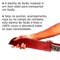 Bainha de Facão em Couro Legítimo: Durabilidade e Segurança - imagem 2