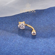 Piercing Umbigo Titânio Coração: Elegância e Segurança - imagem 2