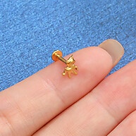 Piercing Unicórnio Titânio Dourado: Elegância e Segurança - imagem 2