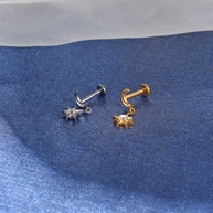 Piercing Titânio Lua e Estrela: Elegância e Segurança - imagem 2