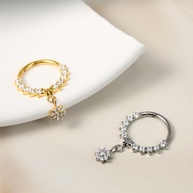 Piercing Titânio Argola Flor: Elegância e Segurança - imagem 2