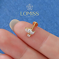 Piercing Titânio Flor Zircônia: Elegância e Segurança - imagem 2