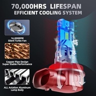 Luz de Neblina LED H11/H8/H9: Super Brilhante 6500K Branco Frio para Máxima Visibilidade e Segurança - imagem 3