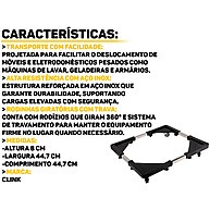 Carrinho Base Inox: Mobilidade e Segurança! - imagem 2