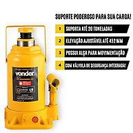 Macaco Hidráulico 20 Toneladas Vonder: Potência e Segurança - imagem 2