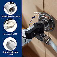Adaptador Purificador: Metal, Registro e Segurança - imagem 2