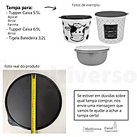 Tampa Tupperware 23,3cm: Versatilidade e Segurança! - imagem 1