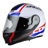 Capacete Nzi Combi 2 Shock: Segurança e Estilo em Branco/Vermelho/Azul - imagem 2