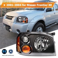 Farol Nissan Frontier XE 2001-2004: Visual Renovado e Segurança com Lente Transparente e Acabamento Preto Cromado - imagem 3