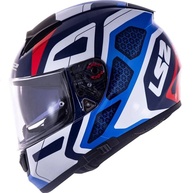 Capacete LS2 FF397 Vector Evo Interceptor Azul/Vermelho TAM 62/XL: Segurança e Estilo para Sua Pilotagem - imagem 1