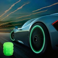 Tampas de Válvula Verde Fluorescente para Pneus: Segurança e Estilo para Seu Veículo - imagem 1