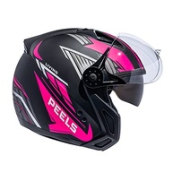 Capacete Peels Mirage Living Preto Fosco Rosa: Estilo e Segurança para Sua Moto - imagem 5