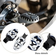 Apoios de Pé para Moto KiBcsLic: Segurança e Conforto Universal em Liga de Alumínio (Prata) - imagem 4