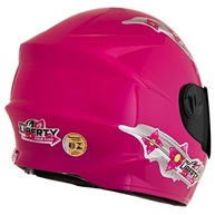 Capacete Pro Tork Liberty For Kids Girls Rosa - Segurança e Estilo para Pequenas Aventureiras (Tam. 54, Visor Fumê) - imagem 4