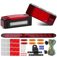 Kit Luzes de Reboque LED Submersível Retangular 12V - Segurança e Durabilidade para Barcos, Trailers e Caminhões - imagem 1