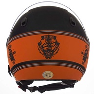 Capacete Aberto Pro Tork New Atomic Skull Riders HD Laranja/Preto Fosco - Segurança e Estilo para Você! - imagem 5