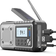 Rádio de Emergência SIYEGK 5000mAh: Energia Solar, Manivela e Alerta NOAA para Segurança e Lazer - imagem 2