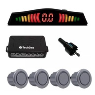 Sensor de Estacionamento 4 Pontos Grafite com Display LED e Sinal Sonoro - Segurança Total! - imagem 3
