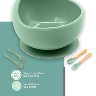 Tigela e Talheres de Silicone Life - Segurança e Conforto nas Refeições do Bebê - imagem 4