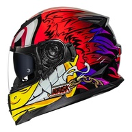 Capacete Norisk FF302 Loko Branco Vermelho e Amarelo - Segurança e Estilo para Sua Pilotagem - imagem 1