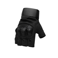 Luva Tática Militar Meio Dedo Verde: Segurança e Estilo para Airsoft e Paintball - imagem 3