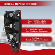 Conjunto de Luz Traseira para Chevy Colorado 2004-2012: Segurança e Estilo com Lâmpadas e Chicote Inclusos - imagem 3