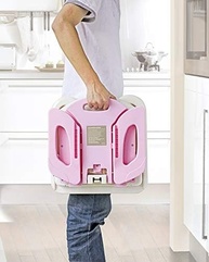 Cadeira de Alimentação Flex Mastela Rosa Médio - Conforto e Segurança para Bebês - imagem 3