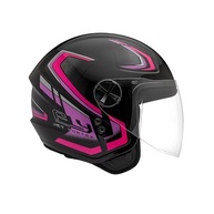 Capacete Fly Jet HG Vortex Preto/Pink 56: Segurança e Estilo para Sua Moto - imagem 2